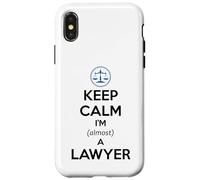 Keep Calm I'm Casi un Abogado | Examen de Barra de Estudiantes de Derecho Divertido Carcasa para iPhone X/XS