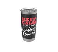 Keep Calm I'm the Wedding Coordinator Lover Wedding Planner Vaso térmico de acero inoxidable de doble pared