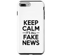 Keep Calm It's All Fake News Humor sarcástico Carcasa para iPhone 7 Plus/8 Plus