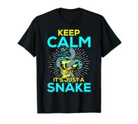Keep Calm It's Just A Snake - Amante de Las Serpientes Camiseta gráfica económica