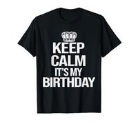 Keep Calm It's My Birthday Juventud Niños Niñas Camiseta gráfica económica