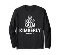 Keep Calm Kimberly Camiseta Sudadera con Capucha Regalos Manga Larga