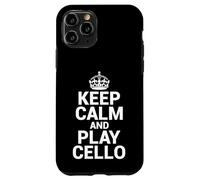 Keep Calm Play Cello Violoncello Cellist & String Virtuoso Carcasa para iPhone 11 Pro