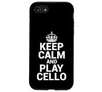 Keep Calm Play Cello Violoncello Cellist & String Virtuoso Carcasa para iPhone SE (2020) / 7/8