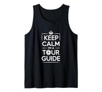 Keep Calm Soy un guía turístico Viaje Camiseta sin Mangas