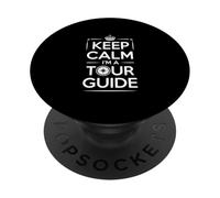 Keep Calm Soy un guía turístico Viaje PopSockets PopGrip Adhesivo