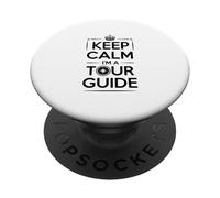 Keep Calm Soy un guía turístico Viaje PopSockets PopGrip Adhesivo
