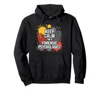 Keep Calm Soy un Psicólogo Forense Sudadera con Capucha