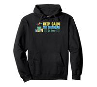 Keep Calm The Custodian Is Here Funny Janitor Apreciación Sudadera con Capucha