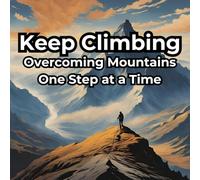 Keep Climbing: Overcoming Mountains One Step at a Time (Coloring pages with motivational quotes in depressive moments)