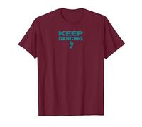 Keep Dancing Foot Motivacional Dance Lover Camiseta, Hombre, Granate, 3XL