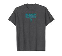 Keep Dancing Foot Motivacional Dance Lover Camiseta, Hombre, Jaspeado Oscuro, 3XL