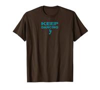 Keep Dancing Foot Motivacional Dance Lover Camiseta, Hombre, Marrón, 3XL