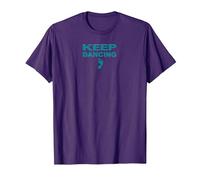 Keep Dancing Foot Motivacional Dance Lover Camiseta, Hombre, Morado, 3XL