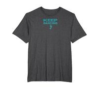 Keep Dancing Foot Motivacional Dance Lover Camiseta, Hombre tallas grandes, Jaspeado Oscuro, 3X Alto