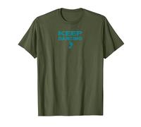 Keep Dancing Foot Motivacional Dance Lover Camiseta, Hombre, Verde Oliva, 3XL