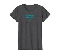 Keep Dancing Foot Motivacional Dance Lover Camiseta, Mujer, Jaspeado Oscuro, 3XL