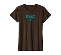 Keep Dancing Foot Motivacional Dance Lover Camiseta, Mujer, Marrón, 3XL
