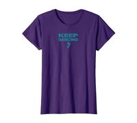 Keep Dancing Foot Motivacional Dance Lover Camiseta, Mujer, Morado, 3XL