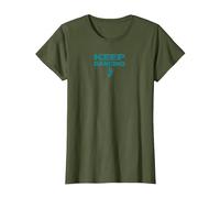 Keep Dancing Foot Motivacional Dance Lover Camiseta, Mujer, Verde Oliva, 3XL