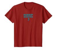 Keep Dancing Foot Motivacional Dance Lover Camiseta, Niños, Arándano, 3 años