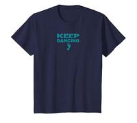 Keep Dancing Foot Motivacional Dance Lover Camiseta, Niños, Azul Marino, 4 años
