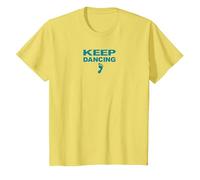 Keep Dancing Foot Motivacional Dance Lover Camiseta, Niños, Limón, 3 años