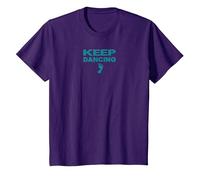 Keep Dancing Foot Motivacional Dance Lover Camiseta, Niños, Morado, 3 años