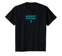 Keep Dancing Foot Motivacional Dance Lover Camiseta, Niños, Negro, 3 años