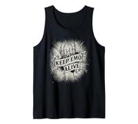 Keep EMO Alive Broken Heart Gráfico para Alt Scene Camiseta sin Mangas