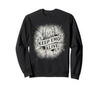 Keep EMO Alive Broken Heart Gráfico para Alt Scene Sudadera