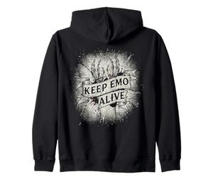 Keep EMO Alive Broken Heart Gráfico para Alt Scene Sudadera con Capucha