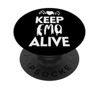 Keep EMO Alive Dark Bat Heart PopSockets PopGrip Adhesivo