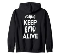 Keep EMO Alive Dark Bat Heart Sudadera con Capucha