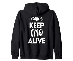 Keep EMO Alive Dark Bat Heart Sudadera con Capucha