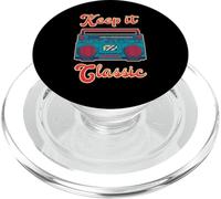 Keep It Classic Boombox Music Blaster 80 Hip Hop PopSockets PopGrip para MagSafe