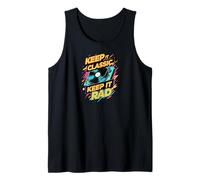 Keep It Classic Rad Turntable Record Player Retro Music Camiseta sin Mangas