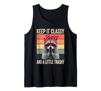 Keep It Classy & A Little Trashy - Mapache Divertido para niñas y Mujeres Camiseta sin Mangas