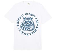Keep It Classy and A Little Trashy Raccoon Comfort Colors Adult Heavyweight T-Shirt