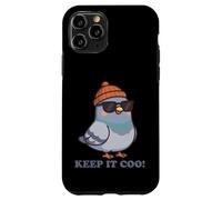 Keep It Coo Pigeon Keeping It Cool, Divertido Amante de Las Palomas Carcasa para iPhone 11 Pro