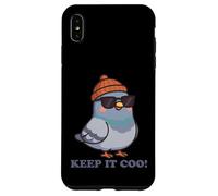 Keep It Coo Pigeon Keeping It Cool, Divertido Amante de Las Palomas Carcasa para iPhone XS MAX
