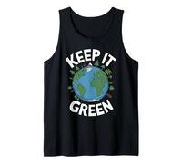 Keep It Green Funny Día de la Tierra Camiseta sin Mangas