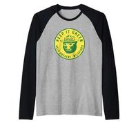 Keep It Green! Help Prevent Wildfires Vintage Smokey Bear Camiseta Manga Raglan