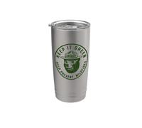 Keep It Green! Help Prevent Wildfires Vintage Smokey Bear Vaso térmico de acero inoxidable de doble pared