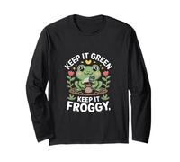 Keep It Green Keep It Froggy Eco Frog Garden Cita Manga Larga