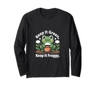 Keep It Green Keep It Froggy Eco Frog Garden Cita Manga Larga