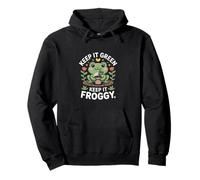Keep It Green Keep It Froggy Eco Frog Garden Cita Sudadera con Capucha