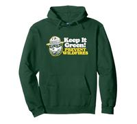 Keep It Green! Prevent Wildfires Vintage Smokey Bear Retro Sudadera con Capucha