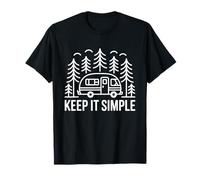 Keep It Simple Fogón Amante de la Naturaleza Tienda Camiseta