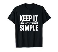 Keep It Simple Fogón Amante de la Naturaleza Tienda Camiseta